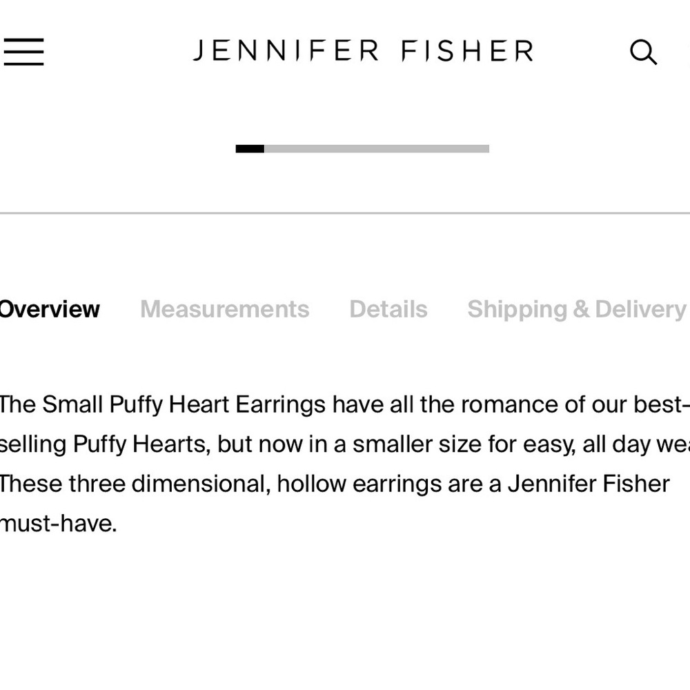 Jennifer Fisher Metallic Heart Earrings - Picture 3 of 7